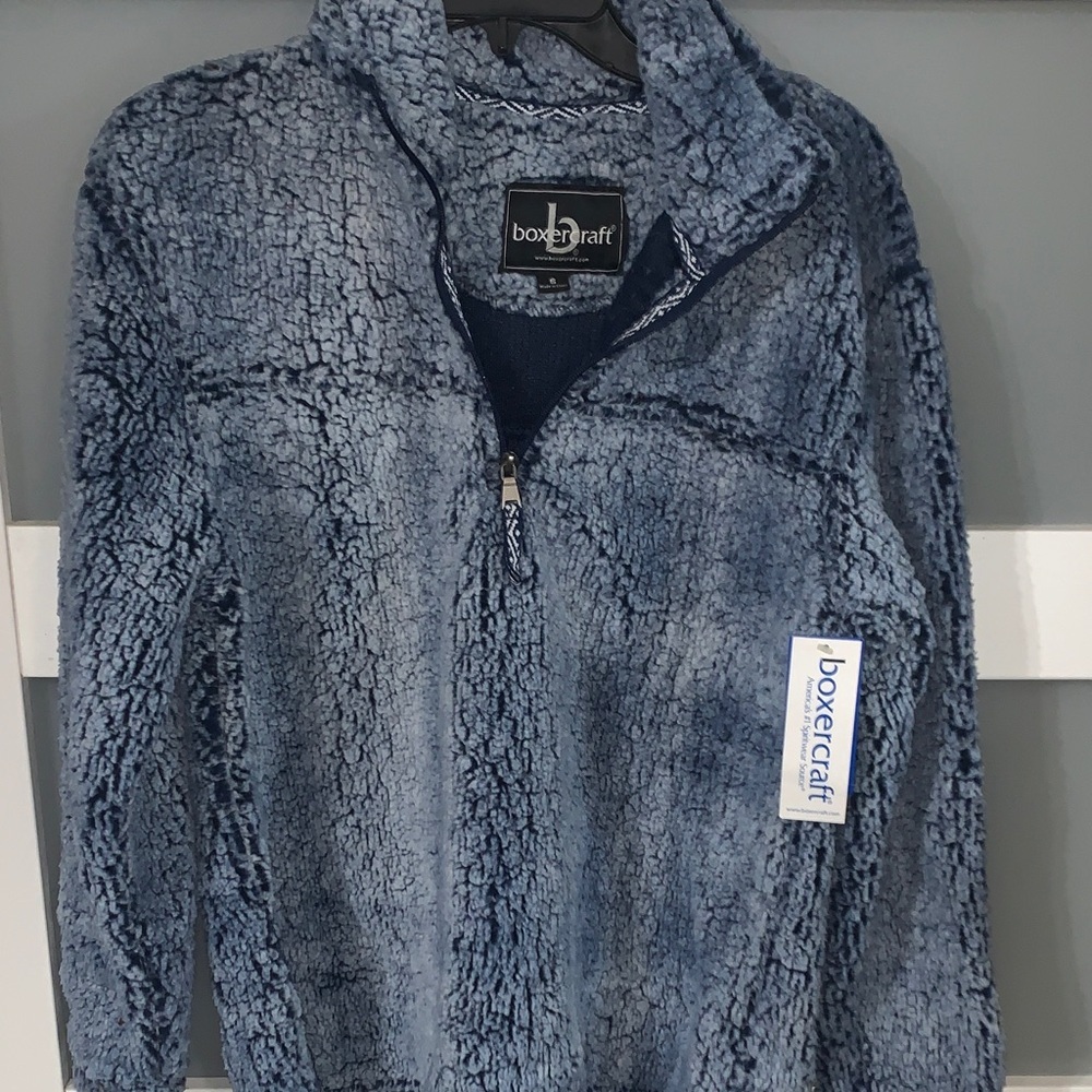 Boxercraft Navy Sherpa Quarter-Zip